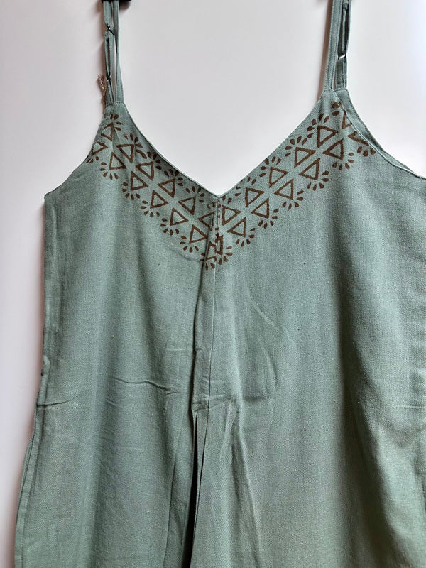 Sunlit Trails Jumpsuit Jadegroen