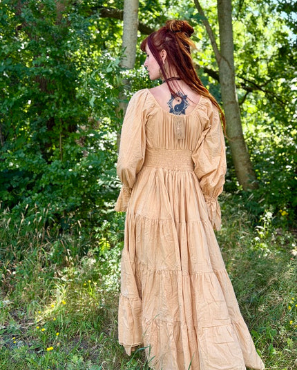 Vaiana Lange Jurk zacht geel (T/M 4 XL)