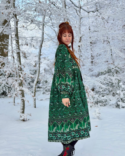 Fay Dress Handblock Blue