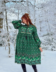 Fay Dress Handblock Blue