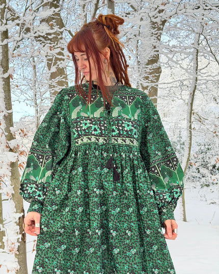 Fay Dress Handblock Blue