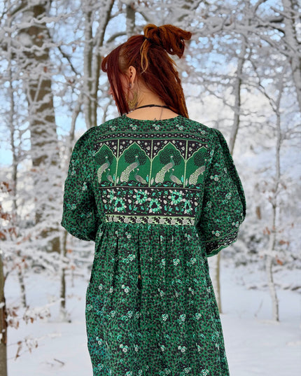 Fay Dress Handblock Blue