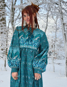 Fay Dress Handblock Blue