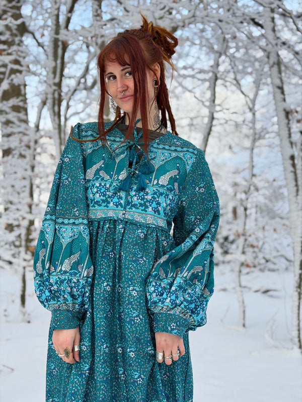 Fay Dress Handblock Blue