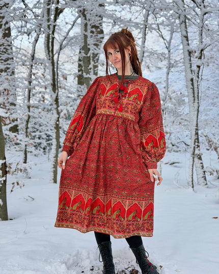 Fay Dress Handblock Blue