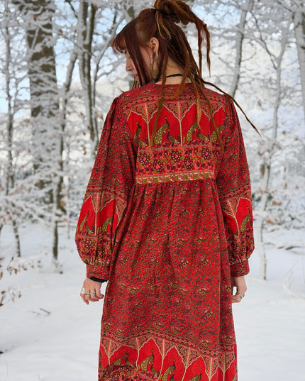 Fay Dress Handblock Blue