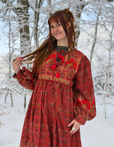 Fay Dress Handblock Blue