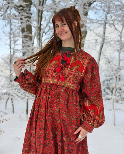 Fay Dress Handblock Blue