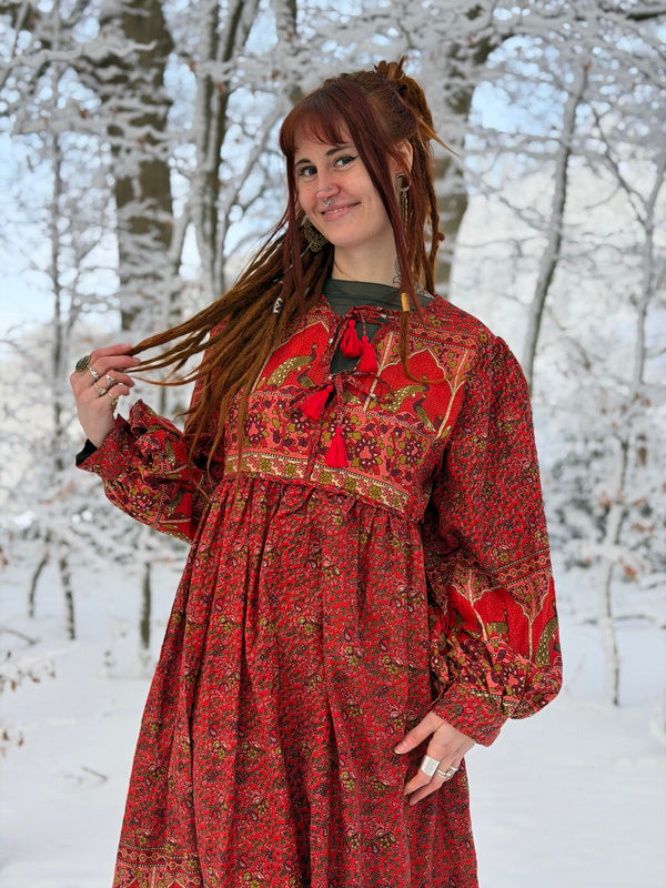 Fay Dress Handblock Blue