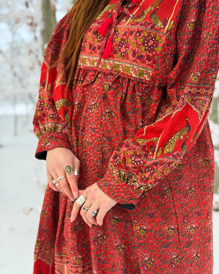 Fay Dress Handblock Blue