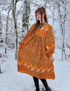 Fay Dress Handblock Blue