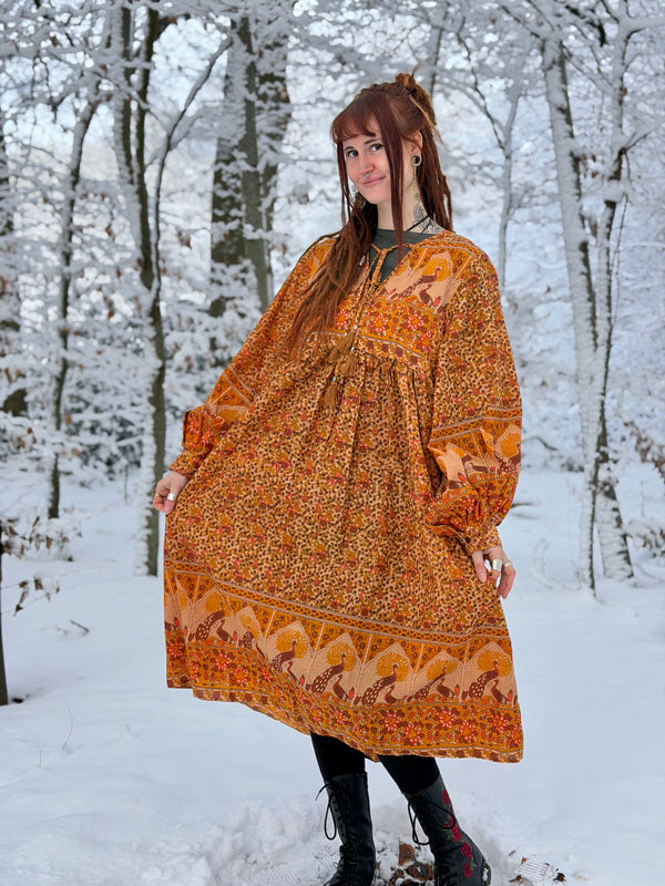 Fay Dress Handblock Blue