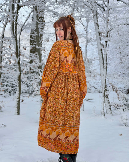 Fay Dress Handblock Blue