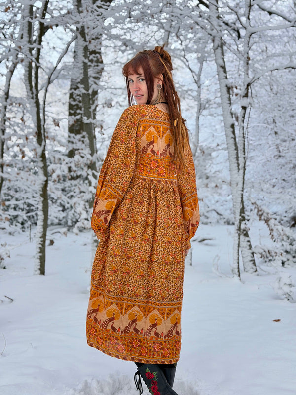 Fay Dress Handblock Blue