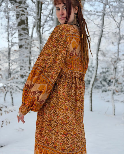 Fay Dress Handblock Blue