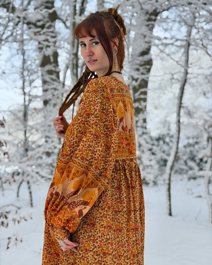 Fay Dress Handblock Blue