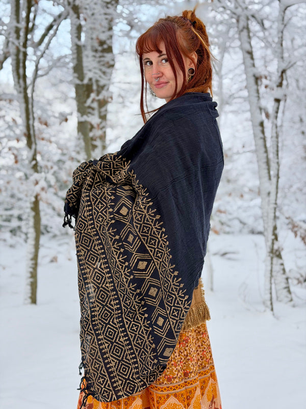 Cotton Scarf Off White