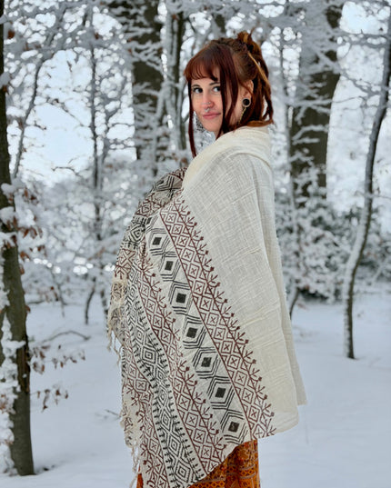 Cotton Scarf Off White