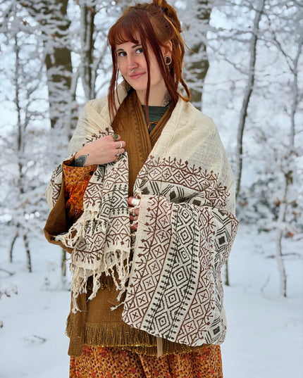 Cotton Scarf Off White