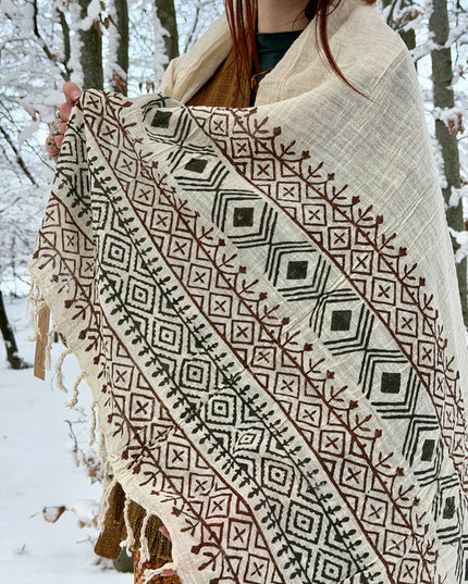 Cotton Scarf Off White