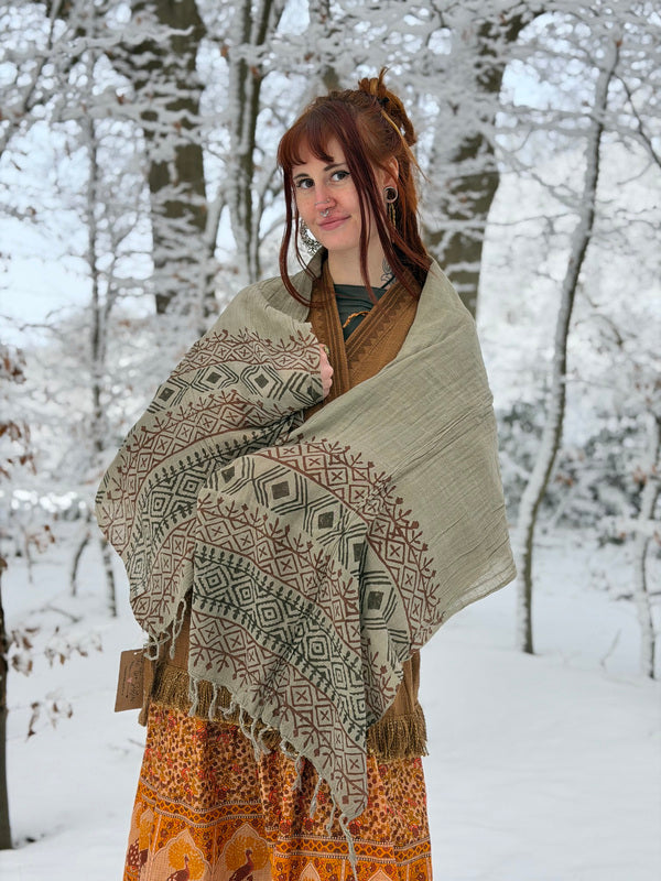 Cotton Scarf Off White