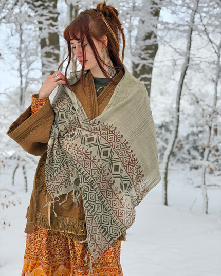 Cotton Scarf Off White