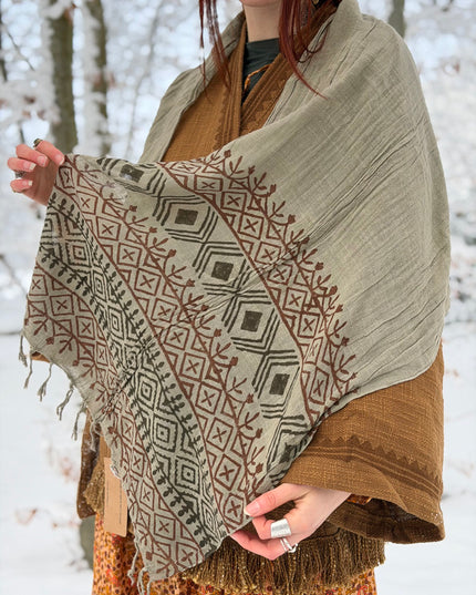 Cotton Scarf Off White