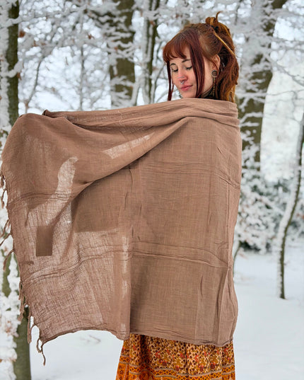 Cotton Scarf Off White