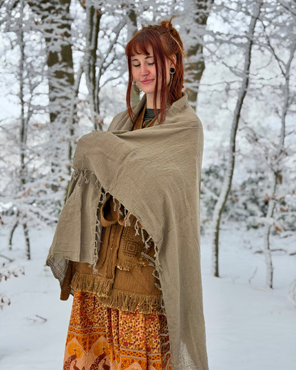 Cotton Scarf Off White