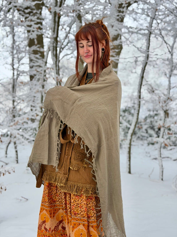 Cotton Scarf Off White