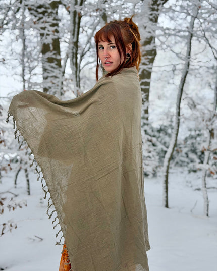 Cotton Scarf Off White