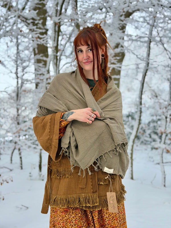 Cotton Scarf Off White