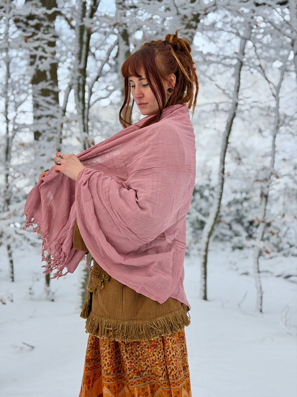 Cotton Scarf Off White