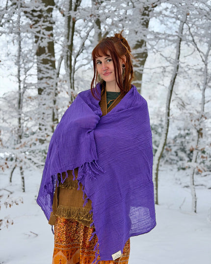 Cotton Scarf Off White