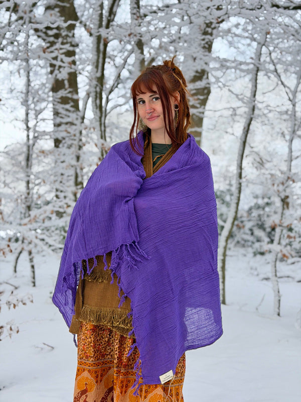 Cotton Scarf Off White