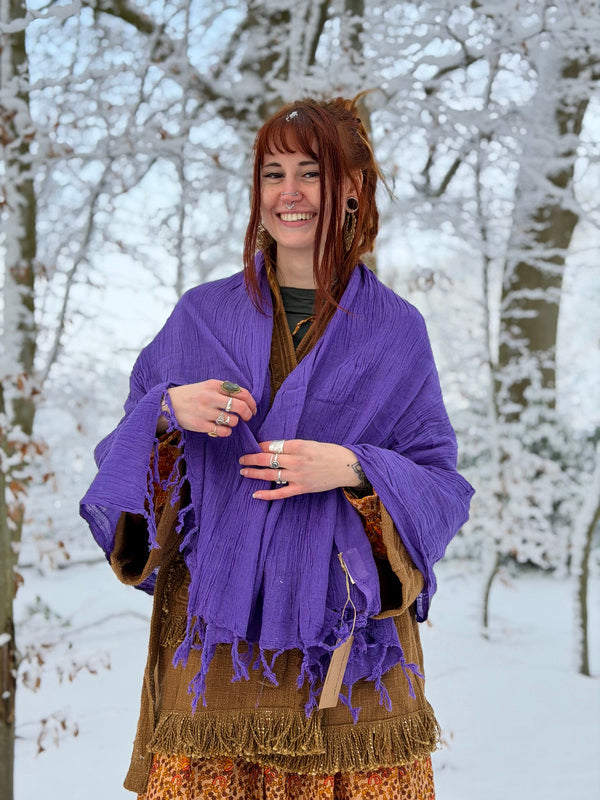 Cotton Scarf Off White