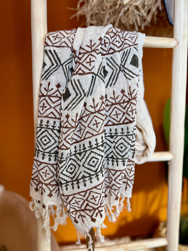 Cotton Scarf Off White