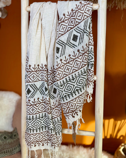 Cotton Scarf Off White