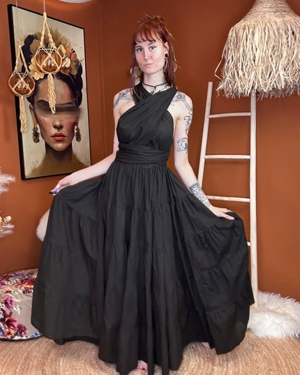 Durga - de ultieme zomerjurk Zwart