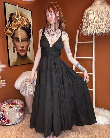 Durga - de ultieme zomerjurk Zwart