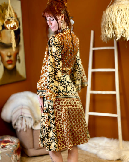 Sacred Roots Omslagrok Midi Amber