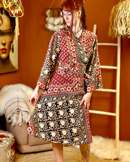 Mystic Mesa Wrap Skirt Black