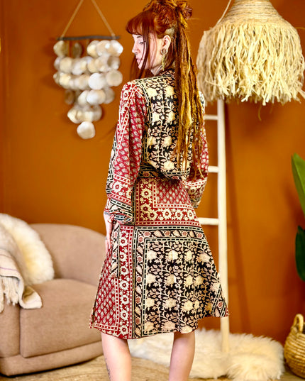 Mystic Mesa Wrap Skirt Black