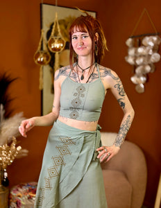 Sand & Soul zomertop Jadegroen