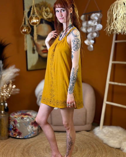 Earth Song lange zomertop Oker