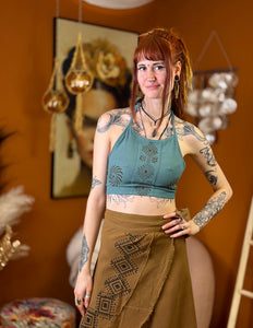 Aya Zomertop Donker Petrol