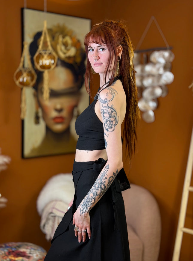 Sand & Soul zomertop Zwart