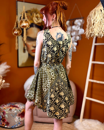Fay Dress Handblock Blue