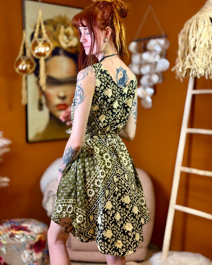 Fay Dress Handblock Blue