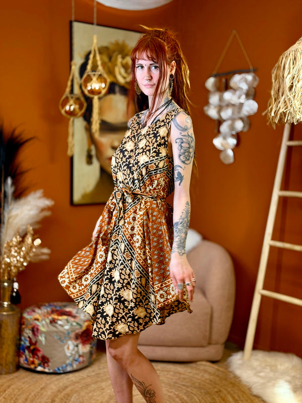 Sacred Roots Midi zomerjurk Amber